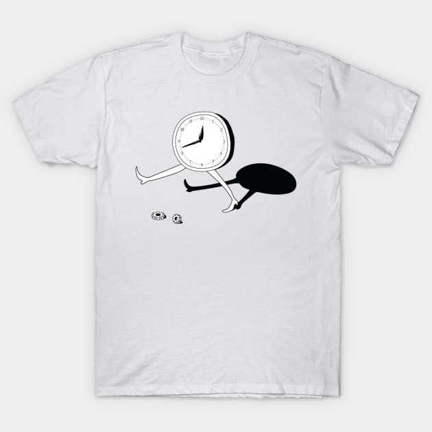 Walk clock time pass T-Shirt by DroidVillain